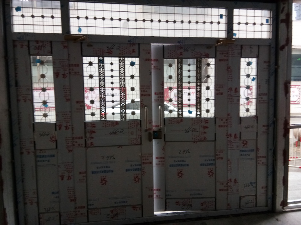 2020中鐵二建小區(qū)不銹鋼樓宇門(mén)改造